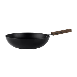 KnIndustrie Black Pasta Pan/Wok - black 28 cm - 11.03 in - Buy now on ShopDecor - Discover the best products by KNINDUSTRIE design