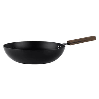 KnIndustrie Black Pasta Pan/Wok - black 32 cm - 12.60 in - Buy now on ShopDecor - Discover the best products by KNINDUSTRIE design