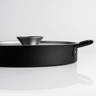 KnIndustrie Eat Big Black Casserole diam. 36 cm. - 14.17 in. - steel - Buy now on ShopDecor - Discover the best products by KNINDUSTRIE design