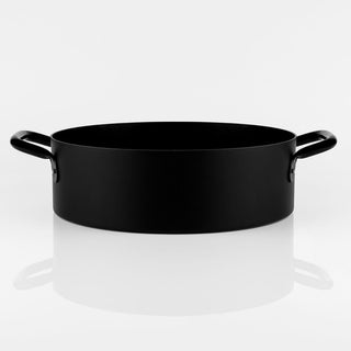 KnIndustrie Eat Big Black Casserole diam. 36 cm. - 14.17 in. - steel Deep - Buy now on ShopDecor - Discover the best products by KNINDUSTRIE design