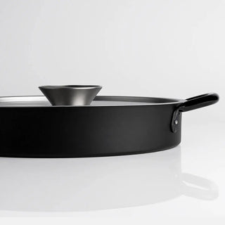 KnIndustrie Eat Big Black Casserole diam. 36 cm. - 14.17 in. - steel - Buy now on ShopDecor - Discover the best products by KNINDUSTRIE design