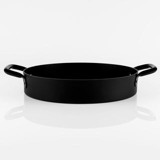 KnIndustrie Eat Big Black Casserole diam. 36 cm. - 14.17 in. - steel Shallow - Buy now on ShopDecor - Discover the best products by KNINDUSTRIE design