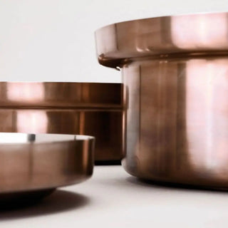 KnIndustrie Foodwear Casserole - bottom in steel - bronze - Buy now on ShopDecor - Discover the best products by KNINDUSTRIE design