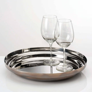 KnIndustrie Foodwear Pan/Tray diam. 34 cm. - 13.38 in. - bronze - Buy now on ShopDecor - Discover the best products by KNINDUSTRIE design