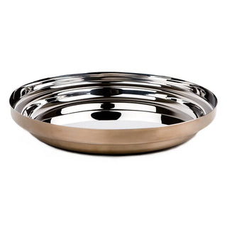 KnIndustrie Foodwear Pan/Tray diam. 34 cm. - 13.38 in. - bronze - Buy now on ShopDecor - Discover the best products by KNINDUSTRIE design