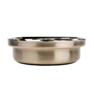 KnIndustrie Foodwear Casserole - bottom in steel - bronze Shallow 30 cm - 11.82 in - Buy now on ShopDecor - Discover the best products by KNINDUSTRIE design