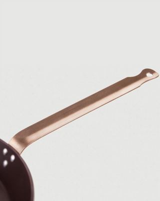 KnIndustrie K7 pan diam. 25 cm. - 9.84 in. - black with bronze handle - Buy now on ShopDecor - Discover the best products by KNINDUSTRIE design