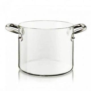 KnIndustrie KnPro Glass Pot diam. 24 cm. - 9.44 in. - transparent glass - Buy now on ShopDecor - Discover the best products by KNINDUSTRIE design