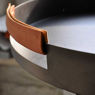 KnIndustrie Live/ly tray aluminum diam. 50 cm. - 19.68 in. - dark brown - Buy now on ShopDecor - Discover the best products by KNINDUSTRIE design