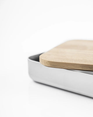 KnIndustrie Storm lid in natural mahogany 35x25 cm. - 13.78x9.84 in. - Buy now on ShopDecor - Discover the best products by KNINDUSTRIE design