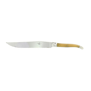 Forge de Laguiole Tradition bread knife with horn handle White - Buy now on ShopDecor - Discover the best products by FORGE DE LAGUIOLE design