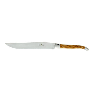 Forge de Laguiole Tradition bread knife with wooden handle Olive - Buy now on ShopDecor - Discover the best products by FORGE DE LAGUIOLE design