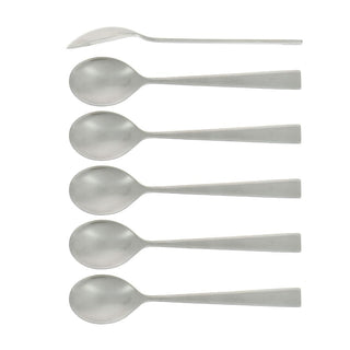 Forge de Laguiole Elegance set 6 coffee spoons Brushed steel - Buy now on ShopDecor - Discover the best products by FORGE DE LAGUIOLE design