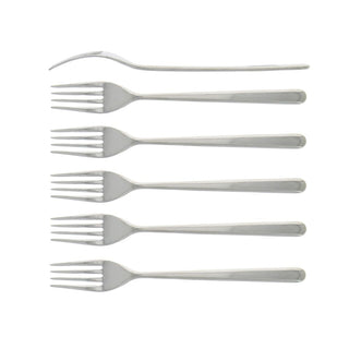 Forge de Laguiole Essentielle set 6 table forks Polished steel - Buy now on ShopDecor - Discover the best products by FORGE DE LAGUIOLE design