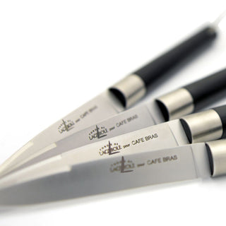 Forge de Laguiole Signature André & Michel Bras for Café Bras set 4 table knives with vegetal fiber handle - Buy now on ShopDecor - Discover the best products by FORGE DE LAGUIOLE design