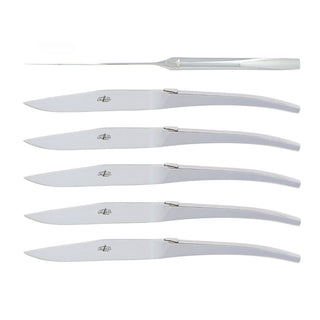 Forge de Laguiole Signature C+B Lefebvre table knives set with stainless steel handle Set 6 - Buy now on ShopDecor - Discover the best products by FORGE DE LAGUIOLE design