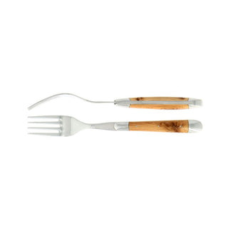 Forge de Laguiole Tradition table forks set with juniper handle Set 2 - Buy now on ShopDecor - Discover the best products by FORGE DE LAGUIOLE design