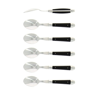 Forge de Laguiole Tradition set 6 coffee spoons with ebony handle - Buy now on ShopDecor - Discover the best products by FORGE DE LAGUIOLE design