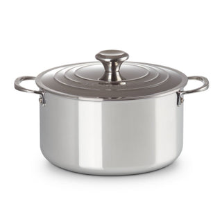 Le Creuset Signature stainless steel deep casserole with lid 24 cm - 6 1 3 qt - Buy now on ShopDecor - Discover the best products by LE CREUSET design