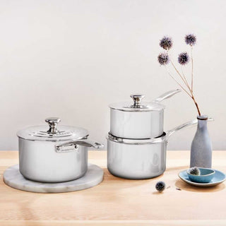 Le Creuset Signature Stainless Steel Non-stick milk pan diam. 14 cm. - Buy now on ShopDecor - Discover the best products by LE CREUSET design