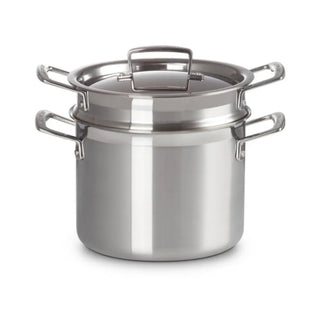 Le Creuset 3-ply Stainless Steel pasta pot diam. 20 cm. - Buy now on ShopDecor - Discover the best products by LE CREUSET design