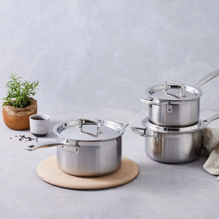 Le Creuset 3-ply Stainless Steel cookware set with lid - Buy now on ShopDecor - Discover the best products by LE CREUSET design