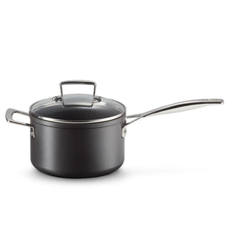 Le Creuset Toughened Non-Stick saucepan with glass lid & helper handle 18 cm - Buy now on ShopDecor - Discover the best products by LECREUSET design