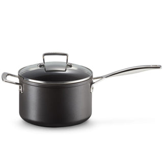 Le Creuset Toughened Non-Stick saucepan with glass lid & helper handle 20 cm - Buy now on ShopDecor - Discover the best products by LECREUSET design