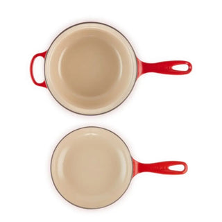 Le Creuset Signature cast iron 2 in 1 saucepan diam. 22 cm. - Buy now on ShopDecor - Discover the best products by LE CREUSET design