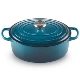 Le Creuset Signature cast iron oval casserole Le Creuset Deep Teal - Buy now on ShopDecor - Discover the best products by LE CREUSET design