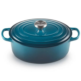 Le Creuset Signature cast iron oval casserole Le Creuset Deep Teal - Buy now on ShopDecor - Discover the best products by LE CREUSET design