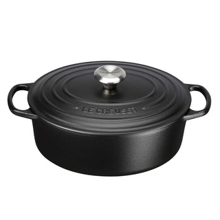 Le Creuset Signature cast iron oval casserole Le Creuset Satin black - Buy now on ShopDecor - Discover the best products by LE CREUSET design