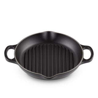 Le Creuset Signature cast iron grill Le Creuset Satin black Round - Buy now on ShopDecor - Discover the best products by LE CREUSET design
