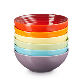 Le Creuset Stoneware rainbow set of 6 cereal bowls - Buy now on ShopDecor - Discover the best products by LECREUSET design