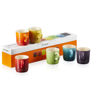Le Creuset Stoneware Rainbow set of 6 mugs Espresso - Buy now on ShopDecor - Discover the best products by LECREUSET design