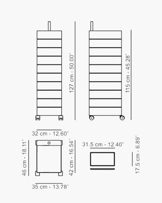 Magis 360° Container chest of 10 drawers in ABS on castors - Buy now on ShopDecor - Discover the best products by MAGIS design