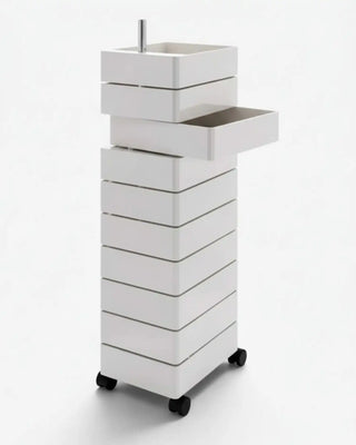Magis 360° Container chest of 10 drawers in ABS on castors Light grey 1707C - Buy now on ShopDecor - Discover the best products by MAGIS design