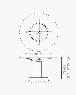 Magis 360° Table height-adjustable steel table - Buy now on ShopDecor - Discover the best products by MAGIS design