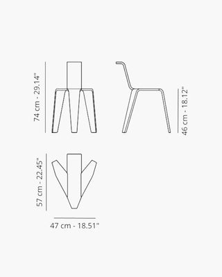 Magis Aka chair/stool without backrest in beech wood - Buy now on ShopDecor - Discover the best products by MAGIS design
