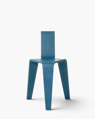 Magis Aka chair/stool without backrest in beech wood Petrol blue 7151 - Buy now on ShopDecor - Discover the best products by MAGIS design