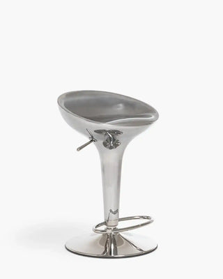 Magis Al Bombo height-adjustable swivel stool with stainless steel frame and aluminium seat without backrest - Buy now on ShopDecor - Discover the best products by MAGIS design