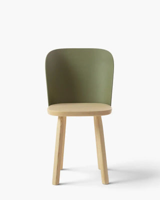 Magis Alpina chair with ash frame and polypropylene backrest Olive green 1791C - Buy now on ShopDecor - Discover the best products by MAGIS design