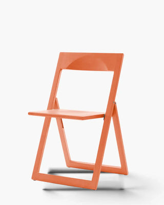 Magis Aviva folding beech chair Coral red stained beech - Buy now on ShopDecor - Discover the best products by MAGIS design