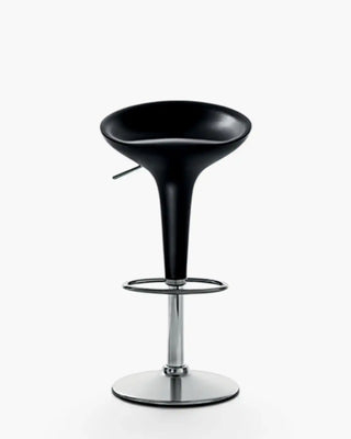 Magis Bombo height-adjustable swivel stool with steel frame and ABS seat without backrest Anthracite grey 1420C from 50 to 74 cm - Buy now on ShopDecor - Discover the best products by MAGIS design