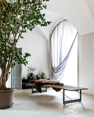 Magis Brut bench with cast-iron frame and oak seat - Buy now on ShopDecor - Discover the best products by MAGIS design