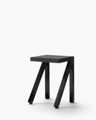 Magis Bureaurama aluminium stool without backrest Black splattered white h. 50 cm - Buy now on ShopDecor - Discover the best products by MAGIS design
