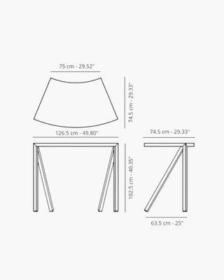 Magis Bureaurama aluminium curved high table - Buy now on ShopDecor - Discover the best products by MAGIS design