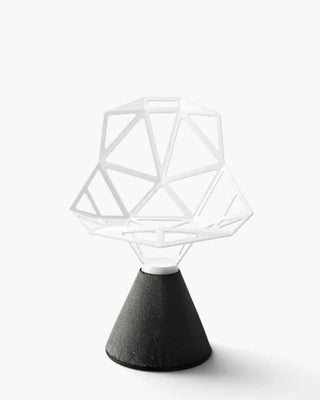 Magis Chair One chair with aluminium shell and concrete base Concrete White 5286 - Buy now on ShopDecor - Discover the best products by MAGIS design
