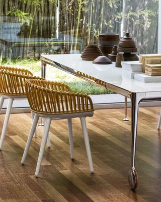 Magis Cyborg Club polycarbonate armchair with wicker backrest - Buy now on ShopDecor - Discover the best products by MAGIS design