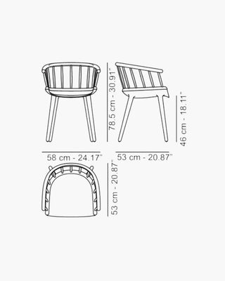 Magis Cyborg Stick polycarbonate armchair with ash backrest - Buy now on ShopDecor - Discover the best products by MAGIS design